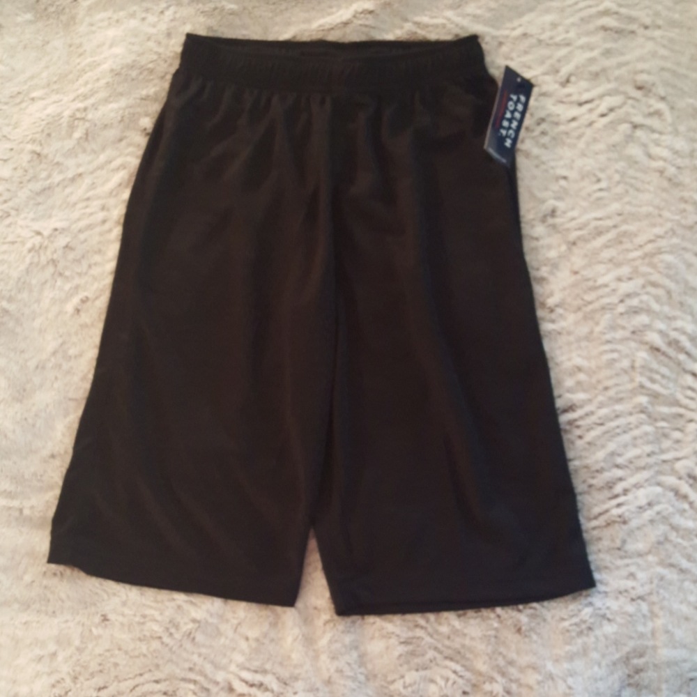 NWT French Toast black mesh gym shorts sz SMALL